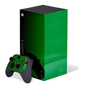 GREEN CHROME MIRROR - Vinyl Decal Mod Skin Kit by System Skins - Compatible with Microsoft Xbox Series X Console (XBX)