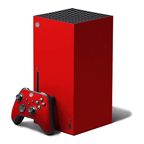 ROCKIN RED - Vinyl Decal Mod Skin Kit by System Skins - Compatible with Microsoft Xbox Series X Console (XBX)