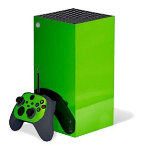 lime chrome mirror - vinyl decal mod skin kit by system skins - compatible with microsoft xbox series x console (xbx)