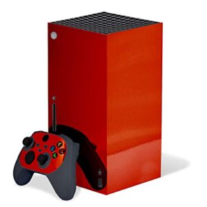 red chrome mirror - vinyl decal mod skin kit by system skins - compatible with microsoft xbox series x console (xbx)