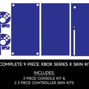 OCEAN BLUE - Vinyl Decal Mod Skin Kit by System Skins - Compatible with Microsoft Xbox Series X Console (XBX)