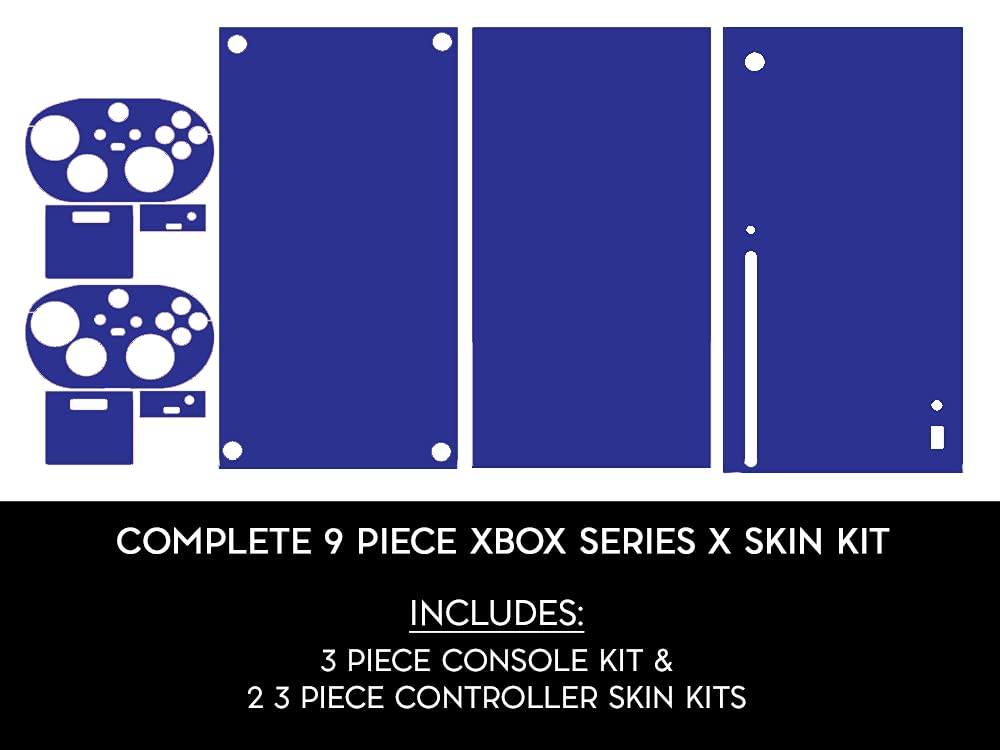 OCEAN BLUE - Vinyl Decal Mod Skin Kit by System Skins - Compatible with Microsoft Xbox Series X Console (XBX)