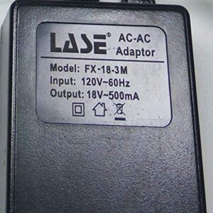 LASE Replacement Power Supply for Mackie 802-VLZ-3, 402-VLZ-3 Mixer Mini 3 Pin (FX18-3M)