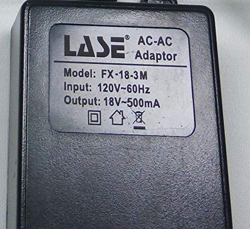 LASE Replacement Power Supply for Mackie 802-VLZ-3, 402-VLZ-3 Mixer Mini 3 Pin (FX18-3M)