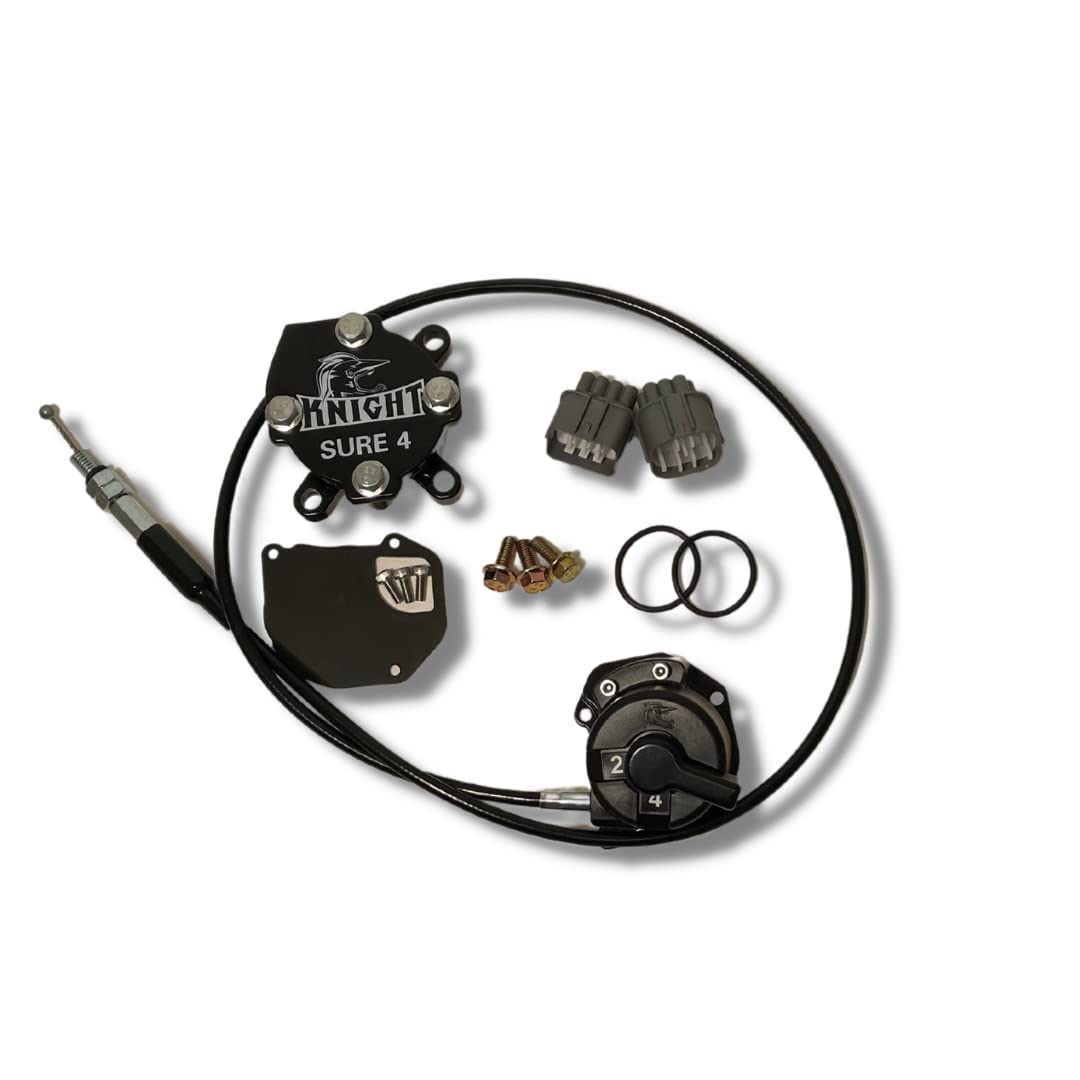 Sure 4 4WD Manual Actuator Kit with Tank Lever Compatible with All Honda Foreman - 2014-2024, All Honda Rubicon - 2015-202,. Replaces OEM part number 41700-HR4-A21.