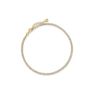 ross-simons 2.70 ct. t.w. cz tennis anklet