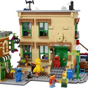 LEGO Ideas 123 Sesame Street 21324 Building Kit; Awesome Build-and-Display Model for Adults Featuring Elmo, Cookie Monster, Oscar The Grouch, Bert, Ernie and Big Bird, New 2021 (1,367 Pieces)