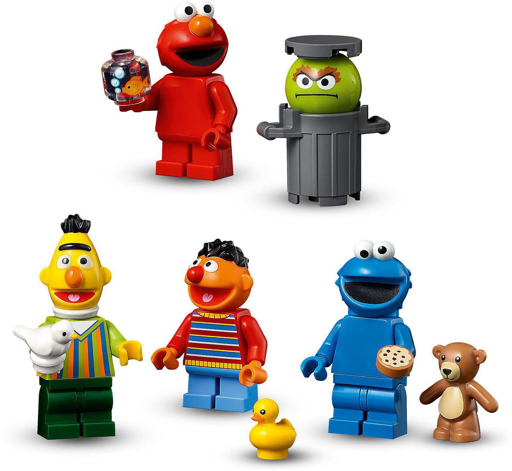 LEGO Ideas 123 Sesame Street 21324 Building Kit; Awesome Build-and-Display Model for Adults Featuring Elmo, Cookie Monster, Oscar The Grouch, Bert, Ernie and Big Bird, New 2021 (1,367 Pieces)