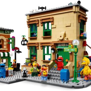 LEGO Ideas 123 Sesame Street 21324 Building Kit; Awesome Build-and-Display Model for Adults Featuring Elmo, Cookie Monster, Oscar The Grouch, Bert, Ernie and Big Bird, New 2021 (1,367 Pieces)