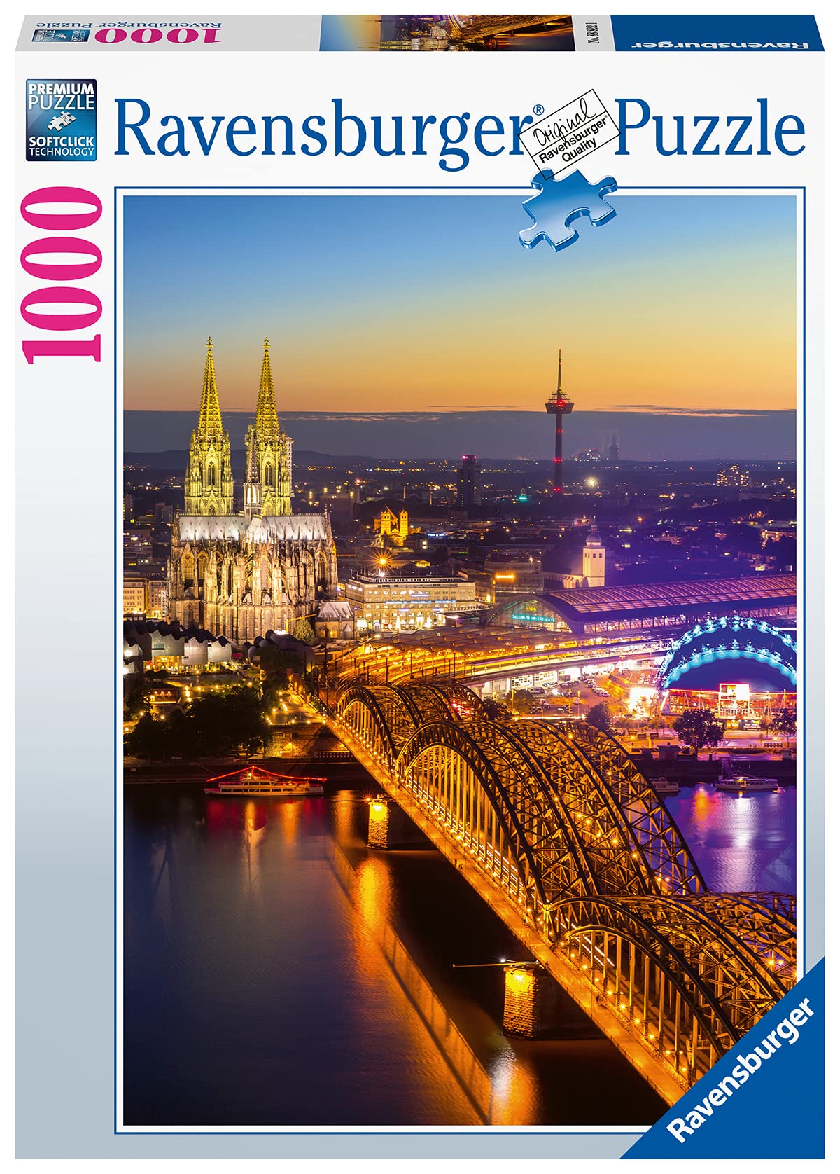 Ravensburger Cologne by Night 1000 Piece Jigsaw Puzzles for Adults & Kids Age 14 Years Up - City Puzzle [Amazon Exclusive]