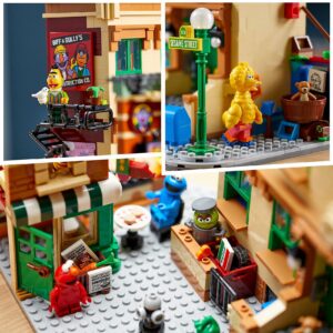 LEGO Ideas 123 Sesame Street 21324 Building Kit; Awesome Build-and-Display Model for Adults Featuring Elmo, Cookie Monster, Oscar The Grouch, Bert, Ernie and Big Bird, New 2021 (1,367 Pieces)