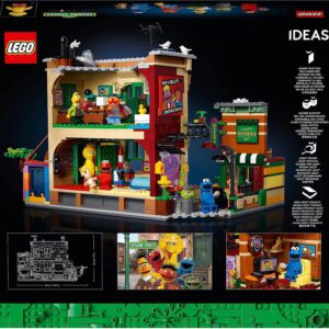 LEGO Ideas 123 Sesame Street 21324 Building Kit; Awesome Build-and-Display Model for Adults Featuring Elmo, Cookie Monster, Oscar The Grouch, Bert, Ernie and Big Bird, New 2021 (1,367 Pieces)