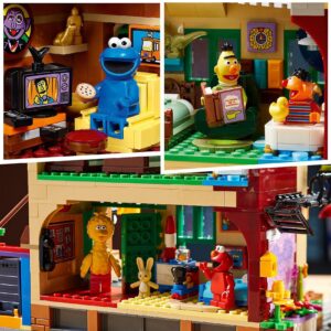 LEGO Ideas 123 Sesame Street 21324 Building Kit; Awesome Build-and-Display Model for Adults Featuring Elmo, Cookie Monster, Oscar The Grouch, Bert, Ernie and Big Bird, New 2021 (1,367 Pieces)