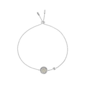 fossil women's stering silver bracelet, color: silver (model: jfs00519040)