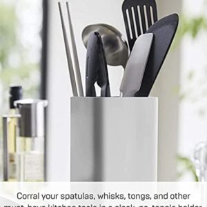 Yamazaki Home Organizer Kitchen Steel | Utensil Holder, One Size, White