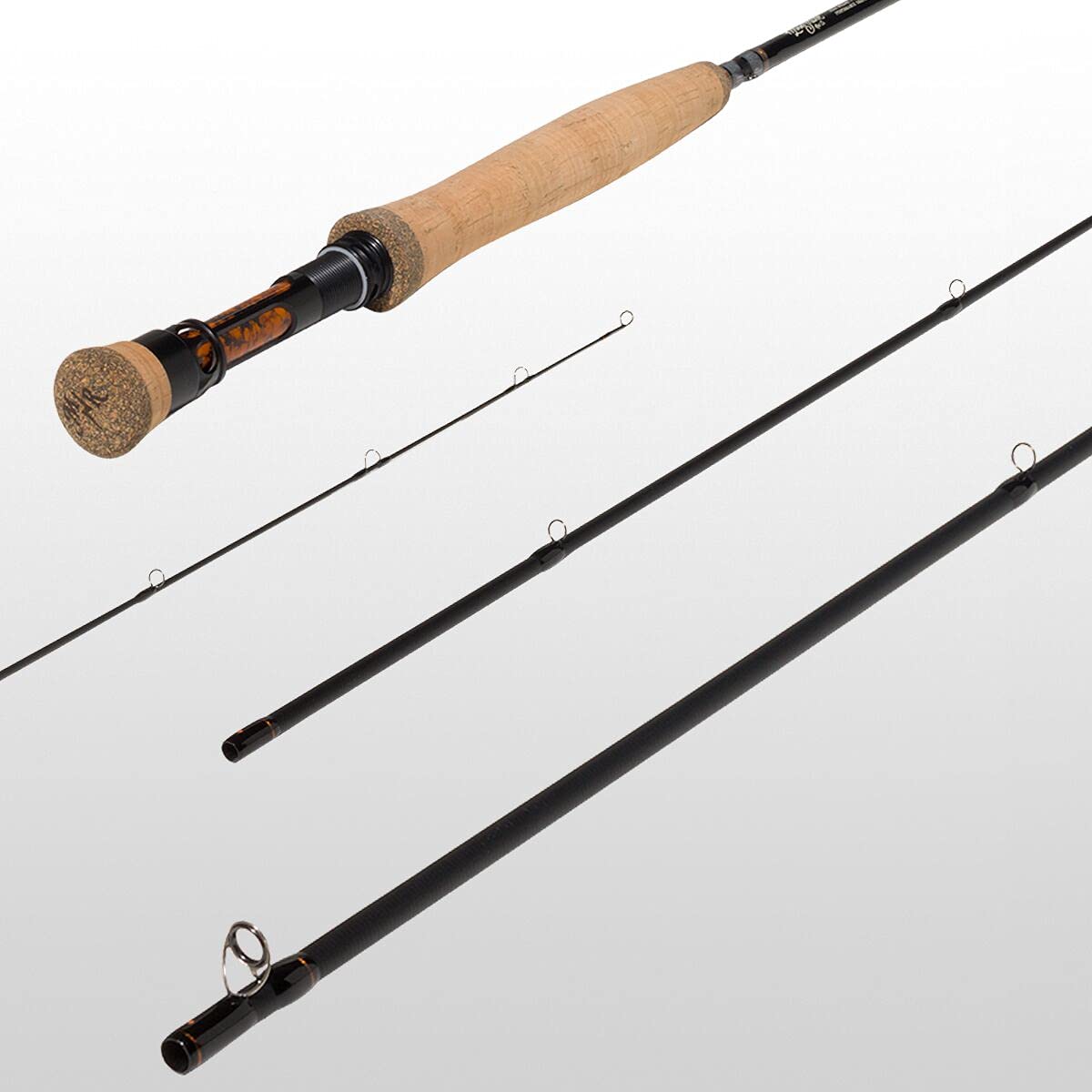 Moonshine Rod Co. Fly Fishing Rod with Carrying Case and Extra Rod Tip Section Medium Action, The Epiphany II, 2wt 10'4" ESN