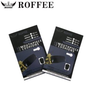 ROFFEE Alto/Tenor Saxophone Mouthpiece Cushions Patches Pads,2 Packs 0.5mm (8 PCS black&8 PCS White)…