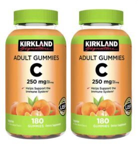 ks vitamin c 250 mg, 180 adult gummies pack of 2