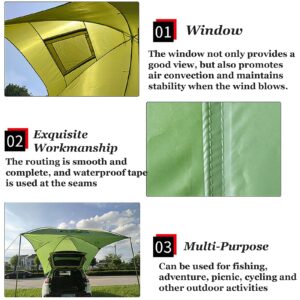 DYRABREST Car Tailgate Tent Canopy,110x74 Tailgate Shade Awning Tent,Leak Proof SUV Awning,SUA Tents for Camping,Beach, Picnic, Swimming Pool