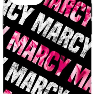 iPhone 12/12 Pro Custom Marcy Phone Cover Pink White Black Personalized Case