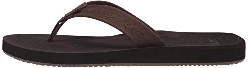 Quiksilver Men's Left COASTA Sandal, Brown/Brown/Brown, 6