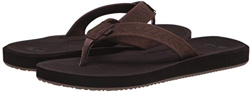 Quiksilver Men's Left COASTA Sandal, Brown/Brown/Brown, 6