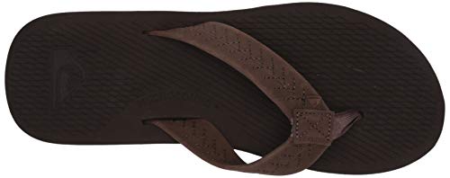 Quiksilver Men's Left COASTA Sandal, Brown/Brown/Brown, 6