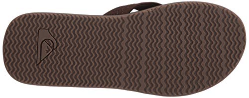 Quiksilver Men's Left COASTA Sandal, Brown/Brown/Brown, 6