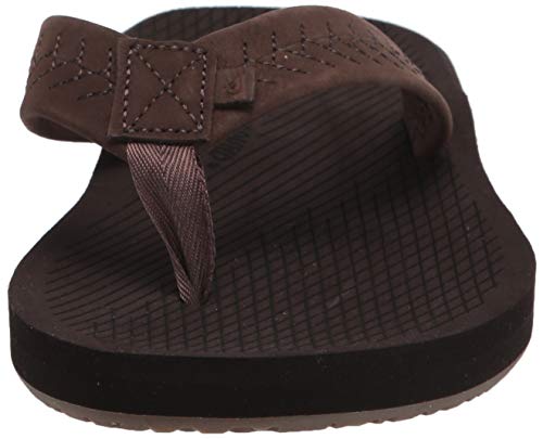 Quiksilver Men's Left COASTA Sandal, Brown/Brown/Brown, 6