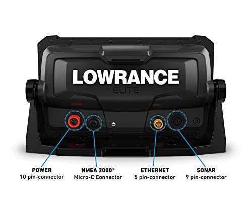 Lowrance Elite FS 9 Fish Finder with Active Imaging 3-in-1 Transducer, Preloaded C-MAP Contour+ Charts