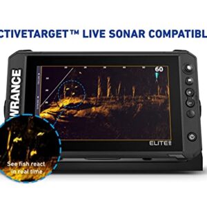 Lowrance Elite FS 9 Fish Finder with Active Imaging 3-in-1 Transducer, Preloaded C-MAP Contour+ Charts