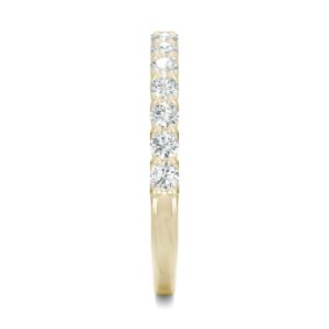 14K Yellow Gold Moissanite by Charles & Colvard 2mm Round Wedding Band-size 7 0.45cttw DEW by Charles & Colvard