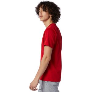 New Balance Men's Heather Tech Short Sleeve, Team Red Inline , XX-Large