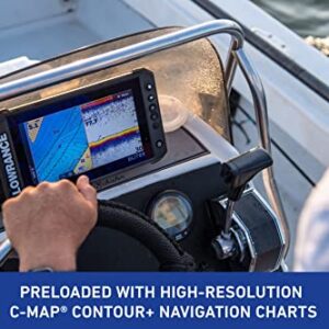 Lowrance Elite FS 9 Fish Finder (No Transducer) with Preloaded C-MAP Contour+ Charts