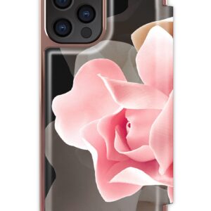 Ted Baker KNOWANE Mirror Folio Case for iPhone 12/12 Pro (6.1inch) - Porcelain Rose (Black)