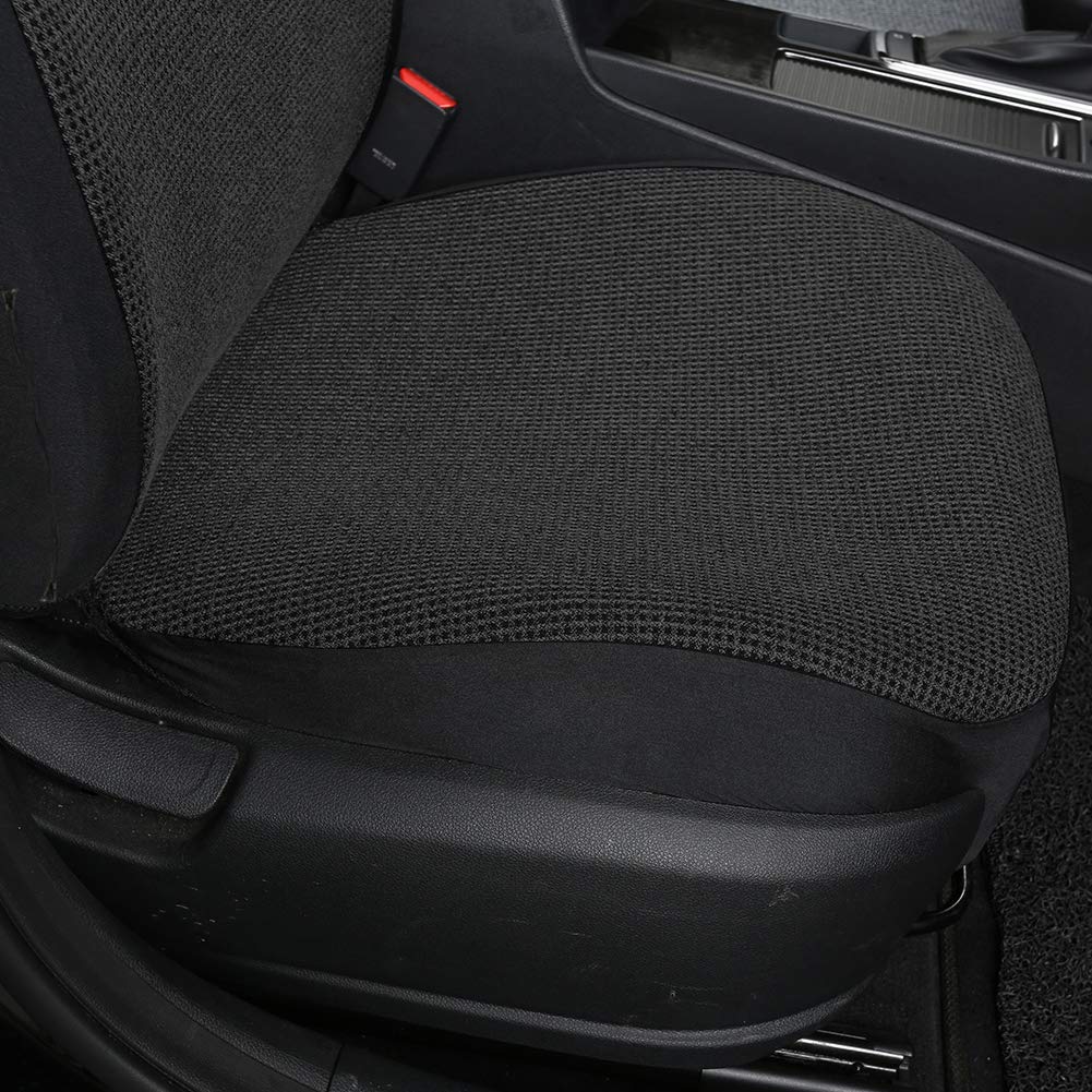 GIANT PANDA Seat Covers for Trucks Chevy Silverado,Dodge Ram,Ford F150 F-Series. Low Back Front Seat Cover for Pickup and Trucks,Black