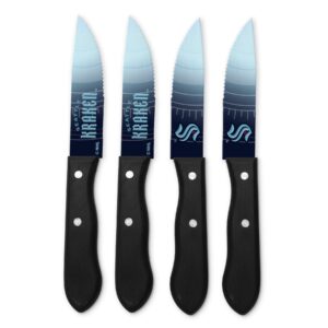 The Sports Vault NHL Seattle Kraken Steak Knives