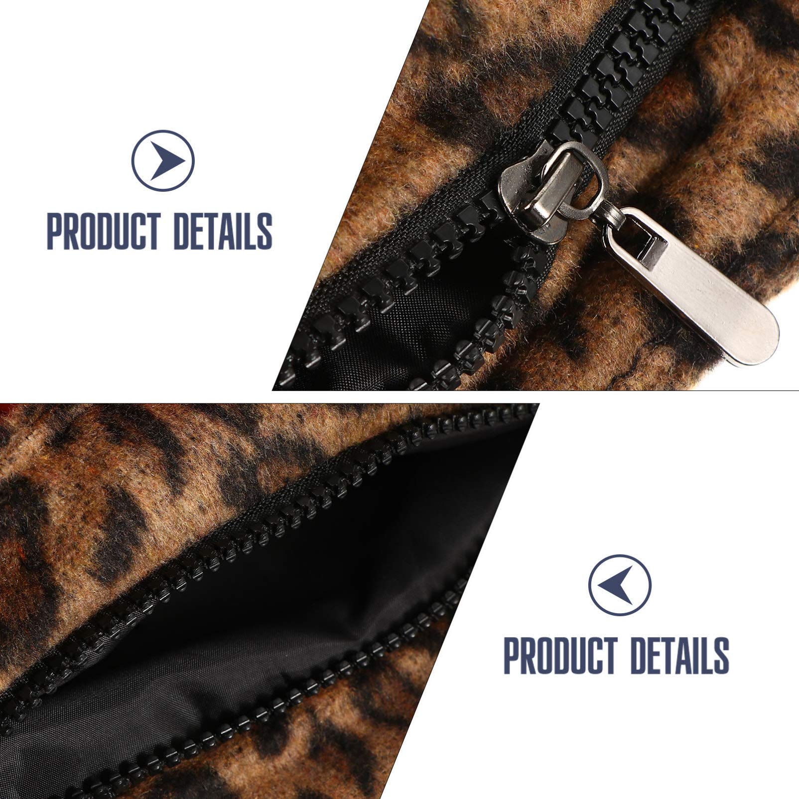 VALICLUD 1pc Leopard Underarm Bag Retro Classic Clutch Mini Plush Purse Vintage Purses for Women Leopard Faux Fur Shoulder Bag Leopard Wallets for Women Women's Artificial Lady Bags