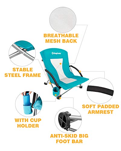 KingCamp KC3841_Cyan Camping Chair, One Size