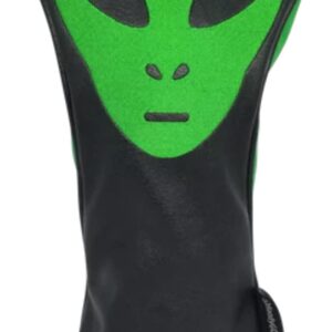 ReadyGOLF Green Alien Embroidered Driver Headcover