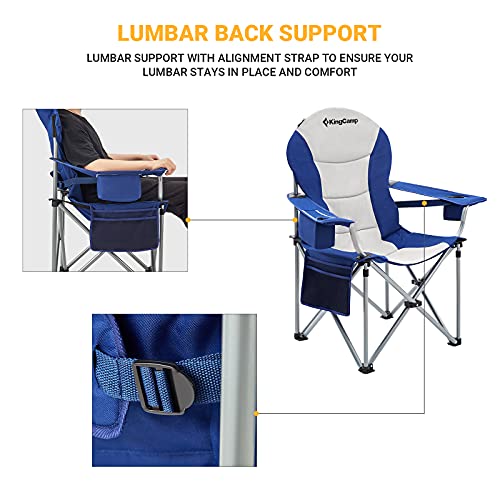 KingCamp KC3888_Navy/Grey Camping Chair, One Size