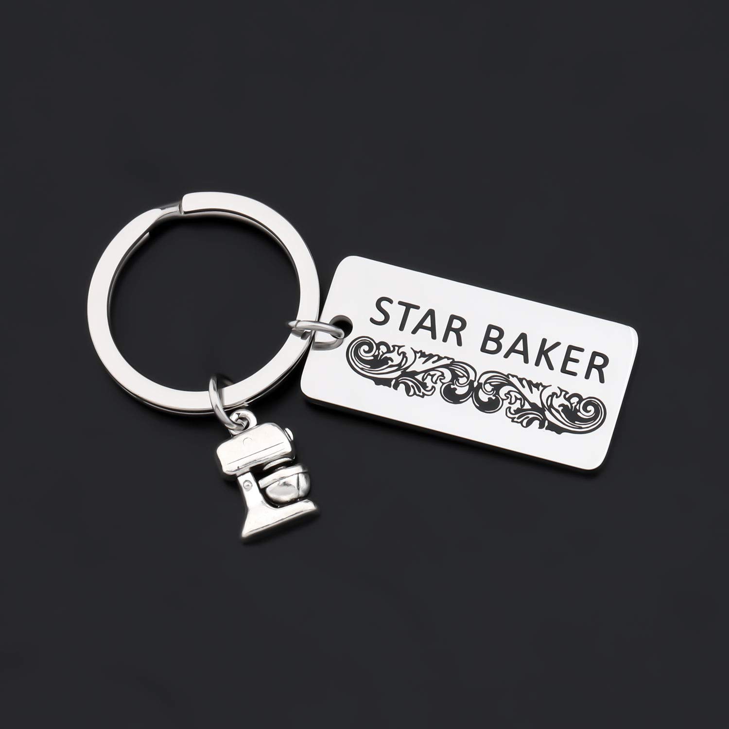 TIIMG GBBO Star Baker Keychain British Baking Show Gifts Pastry Chef Jewelry Gift for Baker Friend (Star baker)