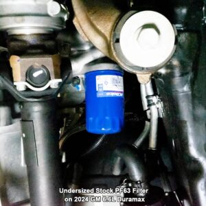 PPE - Premium High-Efficiency Oil Filter (Short) 114000740 Compatible with 2020+ GM 6.6L Duramax L5P (Replaces AC Delco PF26)