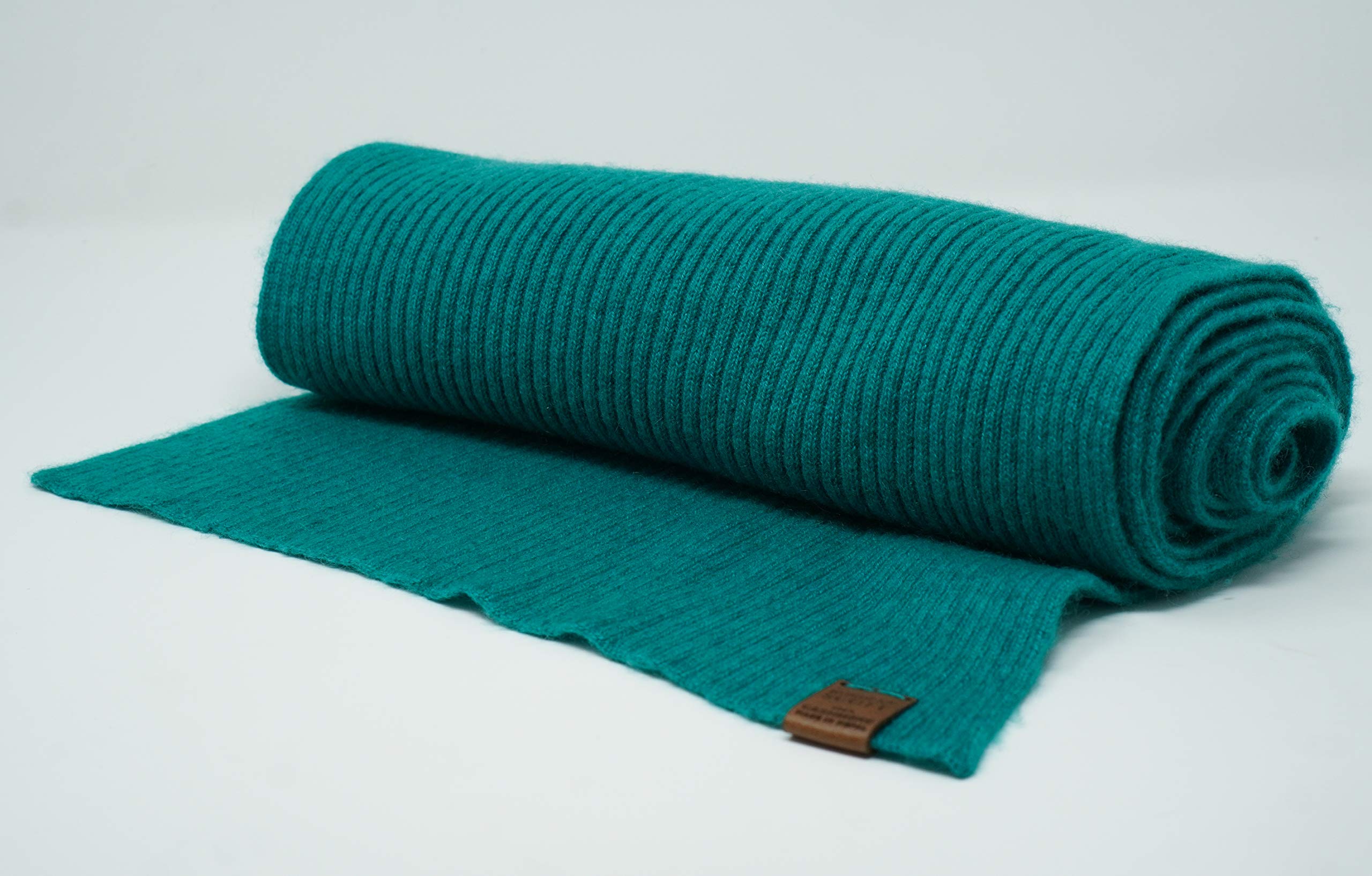 Borges & Scott Pure Cashmere Scarf - 100% Cashmere - Made in Nepal - Teal