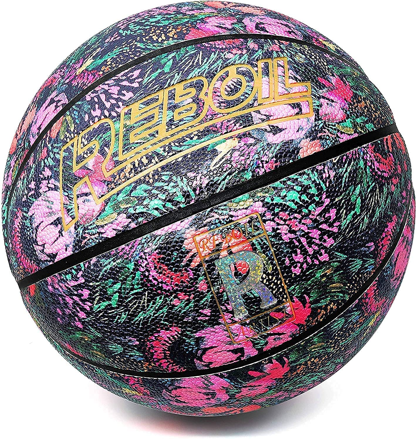 REBOILPHASE Kids Basketball, Size 6, Faux Leather, 22.6 CM Diameter, 510-550g Weight, No Inflating Needed