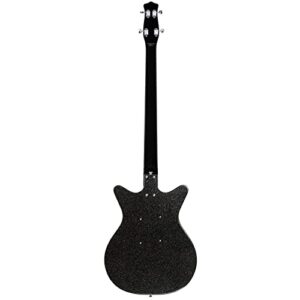 Danelectro '59DC Short Scale Bass Guitar - Black Metalflake