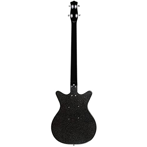 Danelectro '59DC Short Scale Bass Guitar - Black Metalflake