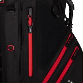 Titleist - Hybrid 14 Golf Bag - Black/Black/Red