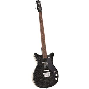 Danelectro '59DC Short Scale Bass Guitar - Black Metalflake