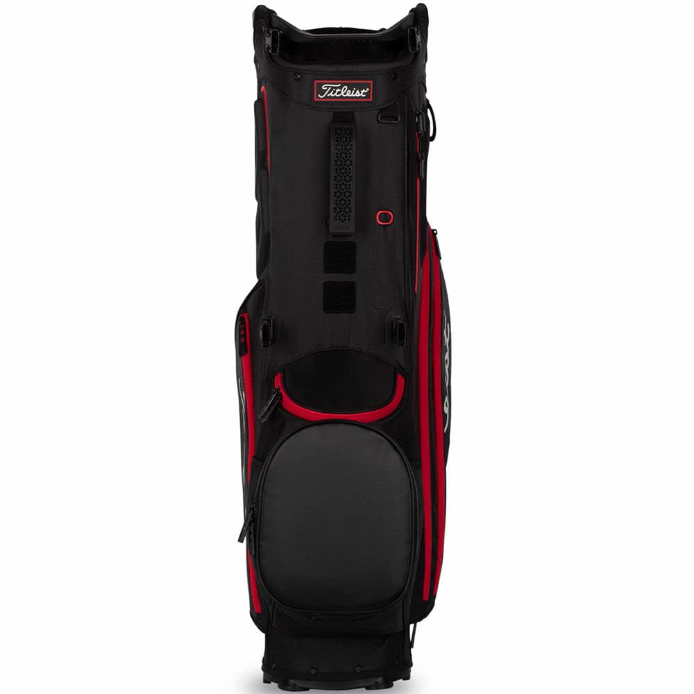 Titleist - Hybrid 14 Golf Bag - Black/Black/Red